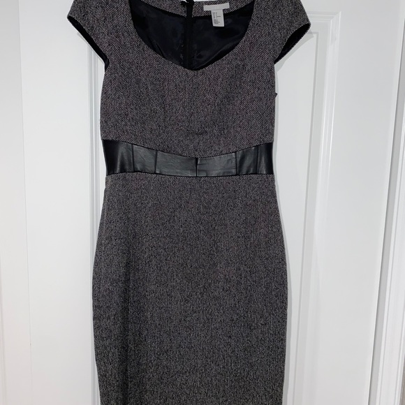 H&M grey & black midi dress size 6 - Picture 2 of 5